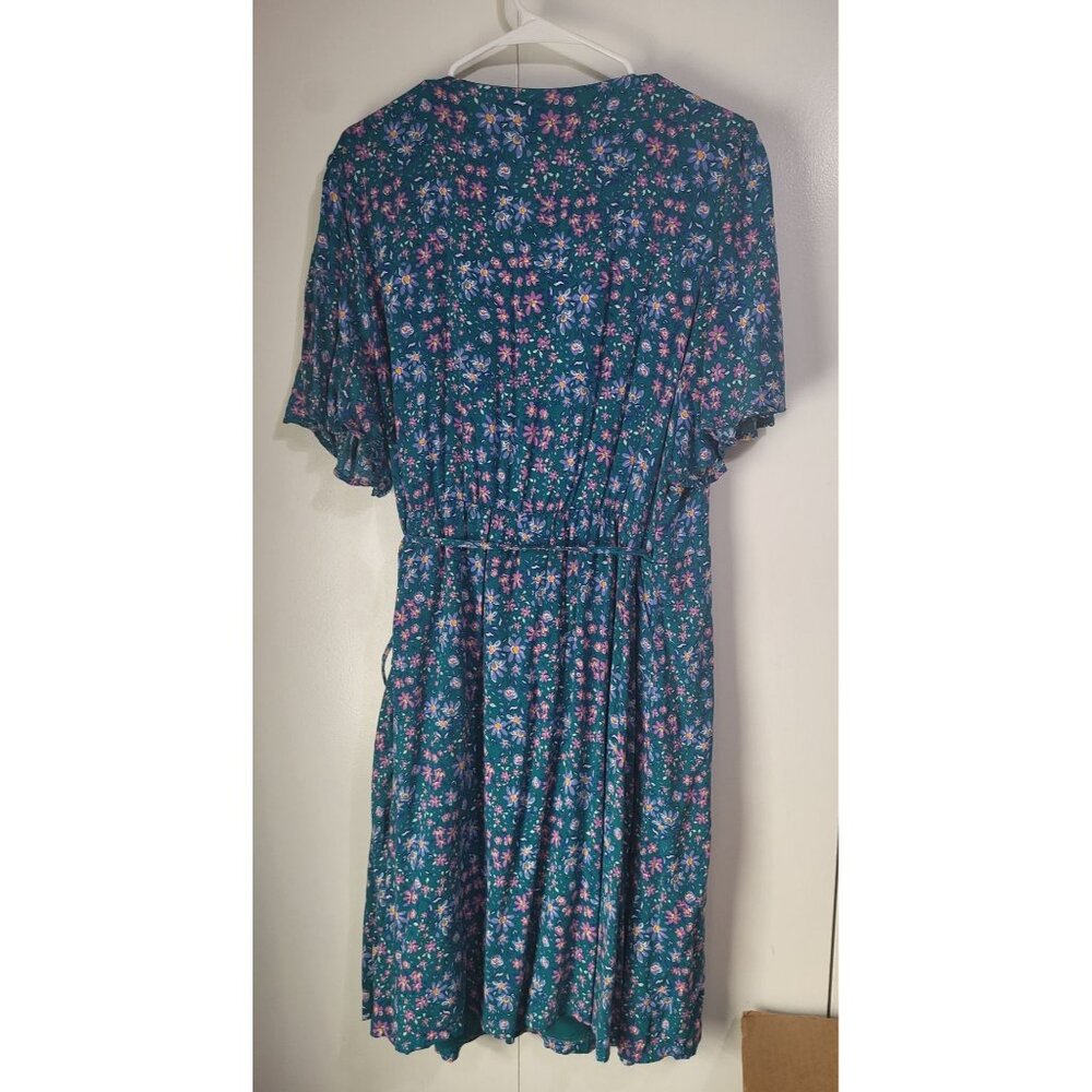Draper James RSVP SZ XXL Flutter Floral Midi Wrap Dress Fairy Festival Country - Picture 3 of 9